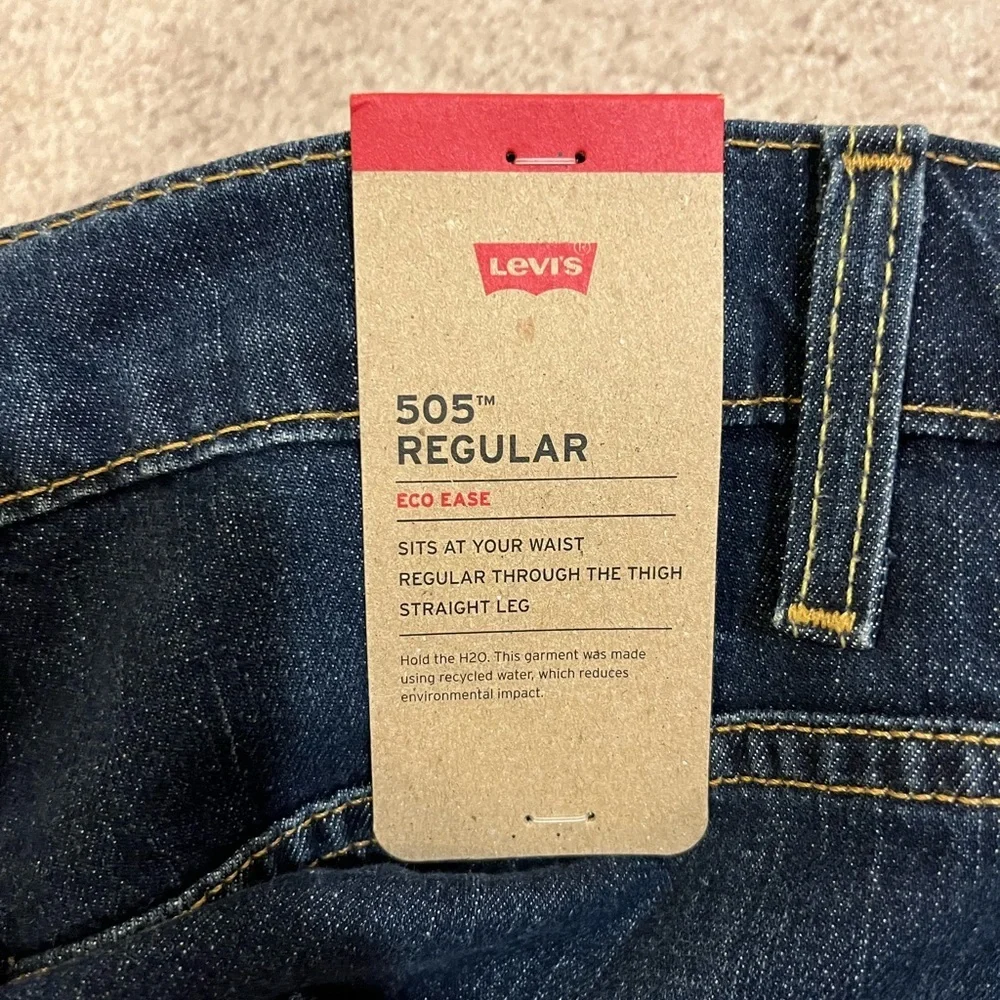Levi’s 505 Regular Fit Dark Wash Jeans
